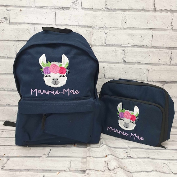Llama backpack and lunchbox online