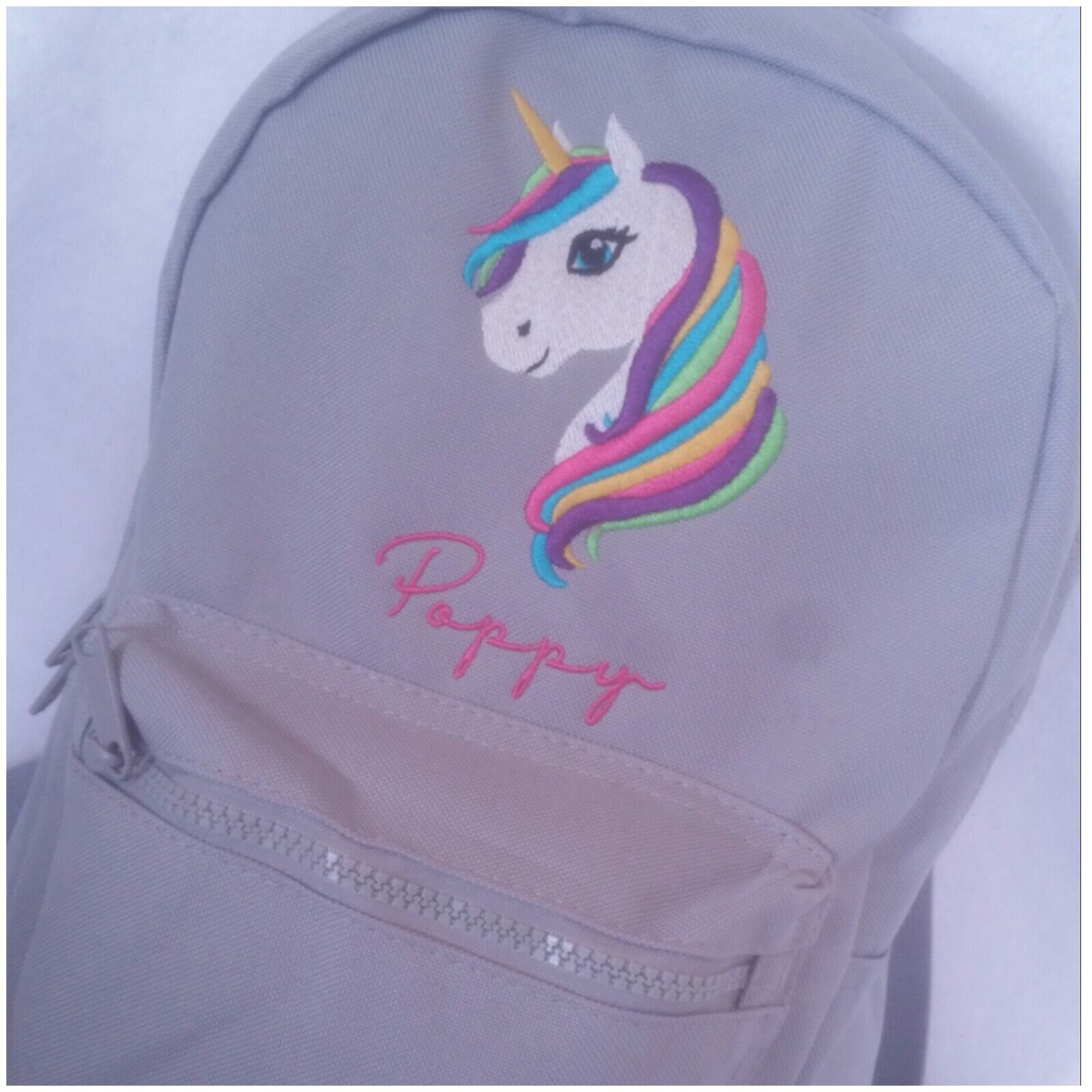 Personalised Toddler Unicorn BackPack, Rucksack,Nursey, School Bag