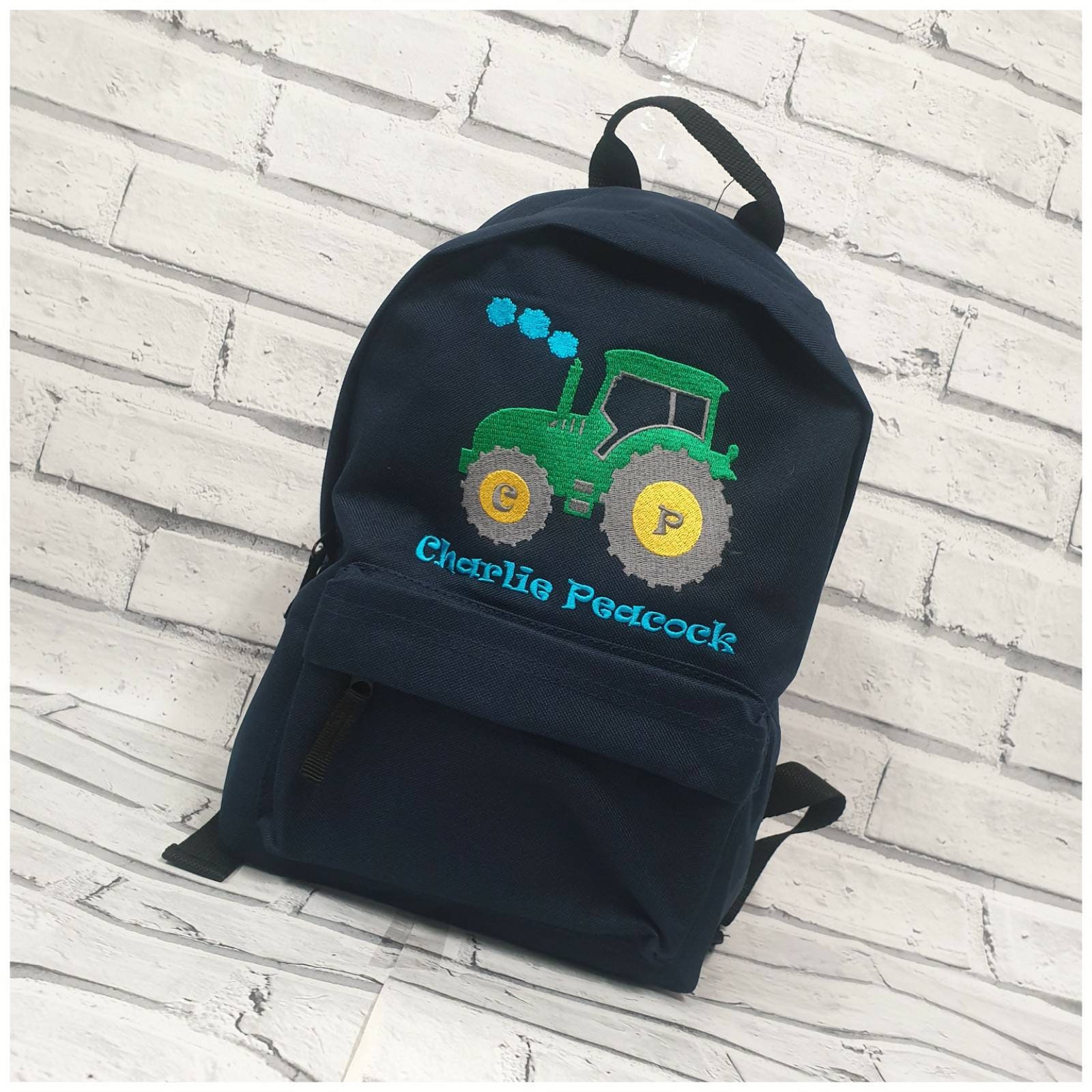 Personalised Tractor Design Toddler BackPack, Rucksack,Nursey, School