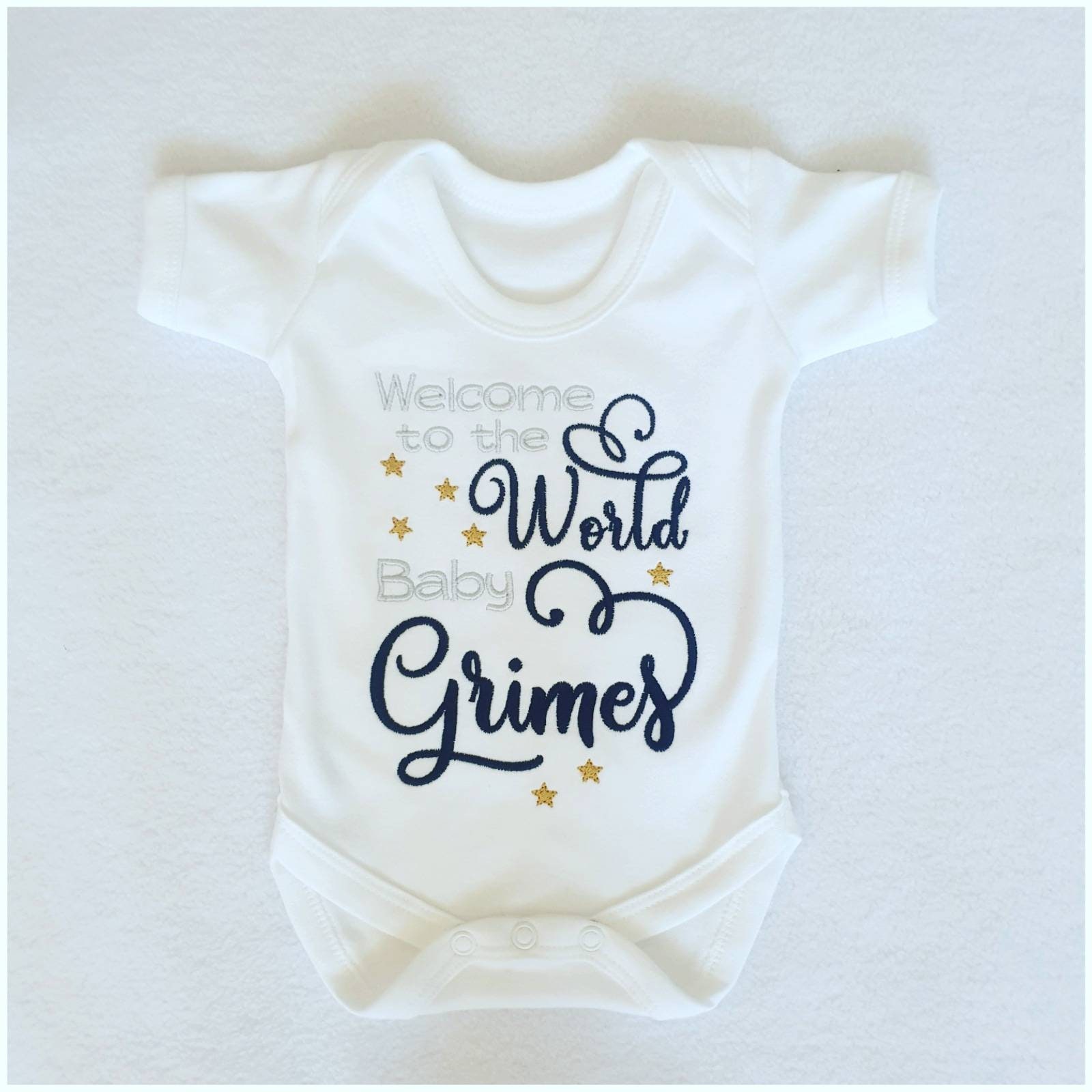 Personalised Baby Vest to the World Design Birth Etsy UK