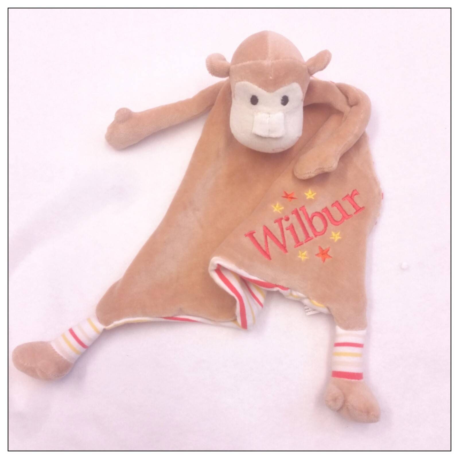 DUNNES STORES ST Bernard Baby Boy Blue Elephant Comforter Blankie Soft Toy Bnwot £17.99 - UK