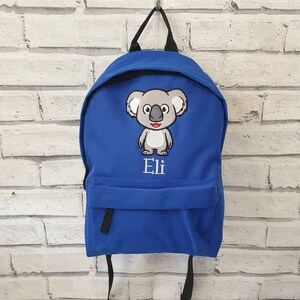 Sac à dos personnalisé koala pour tout-petit, sac à dos brodé koala, sac de bébé, cartable, unisexe, garçon, fille