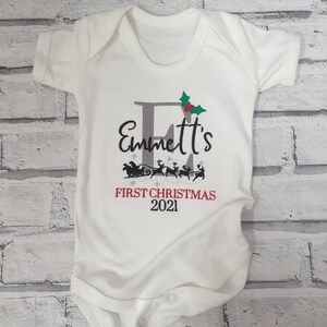 My 1st Christmas Bodysuit and Headband Set main image 1