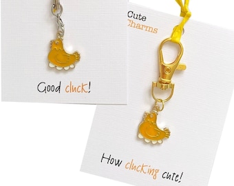 Cute Charms! Cute handmade enamel Hen clasp/phone charm. Various slogans. Ideal pick good luck/Hen-do gift