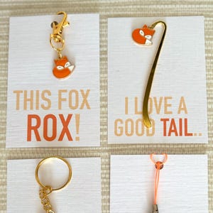 Cute Charms! Fox clasp/phone charm/keyring/bookmark.Ideal well done/birthday gift