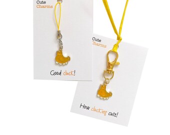 Cute Charms! Cute handmade enamel Hen clasp/phone charm. Various slogans. Ideal pick good luck/Hen-do gift