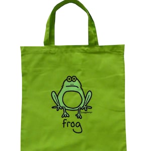 FROG Apple Green cotton shopper/large gift bag. Various designs available.