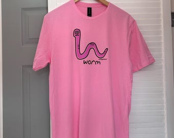 Womens Relax fit WORM Cotton T.shirt. Sizes 8-18