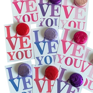 Pequenos mimos! Cartões de chocolate com tema "LOVE". Ideais para casamentos, etc. descontos para compras múltiplas. Personalize. (Amigável para veganos)