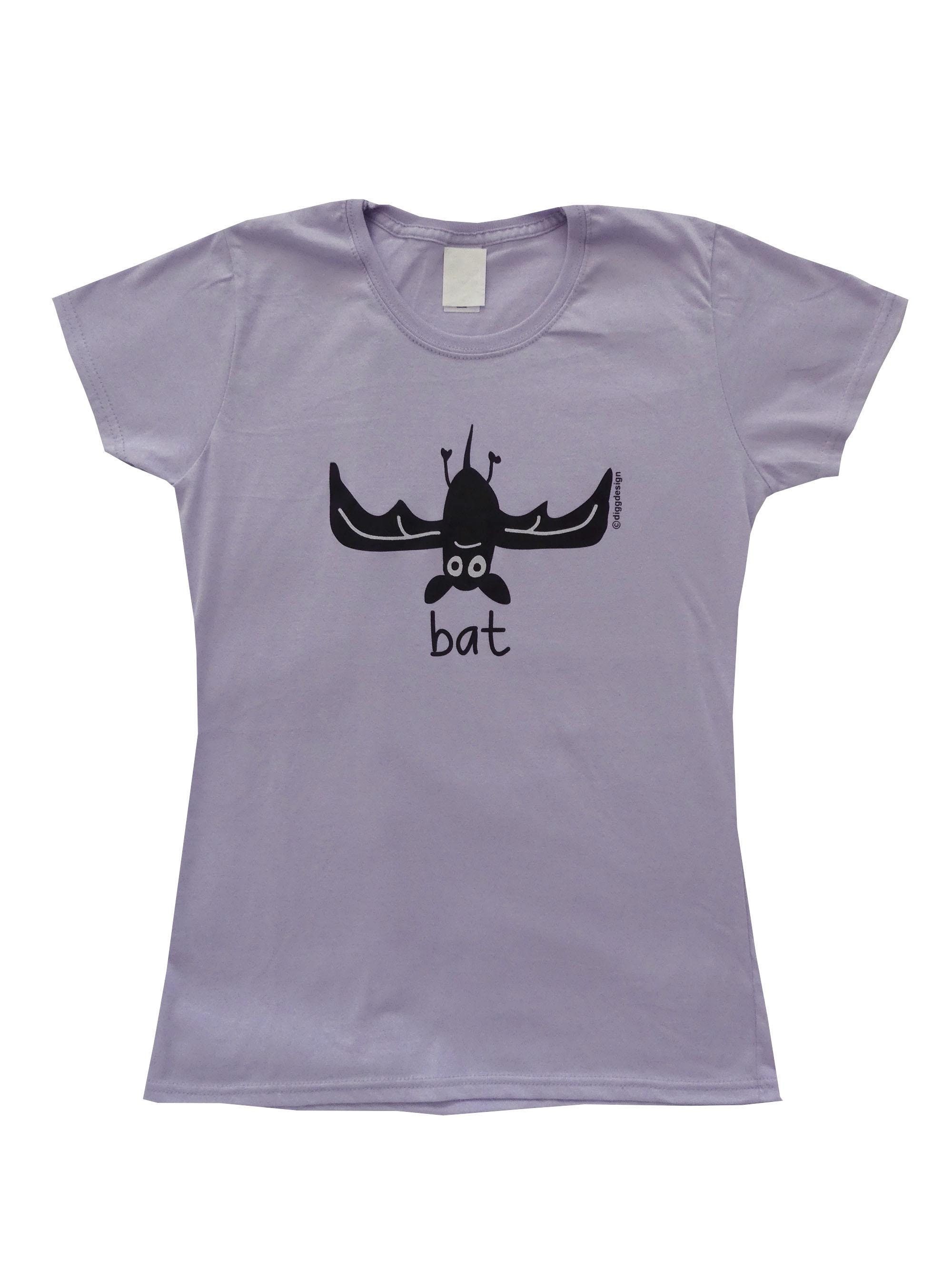 Womens Fitted BLACK CAT Skyblue Cotton T.shirt. Sizes 6-18