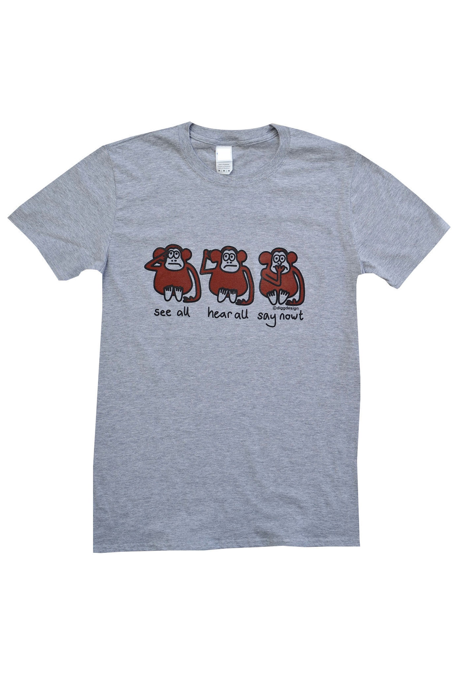 3 wise monkeys t shirt