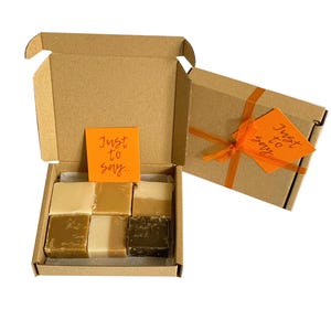 JUST TO SAY.... Geschenkbox mit luxuriösen handgemachten Fudge. Verschiedene Geschmacksrichtungen. Personalisieren.