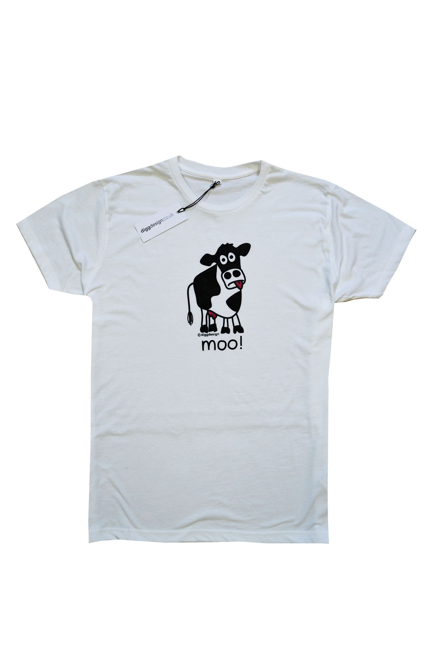 Image of Sale Mens "Moo' Cow White T.shirt