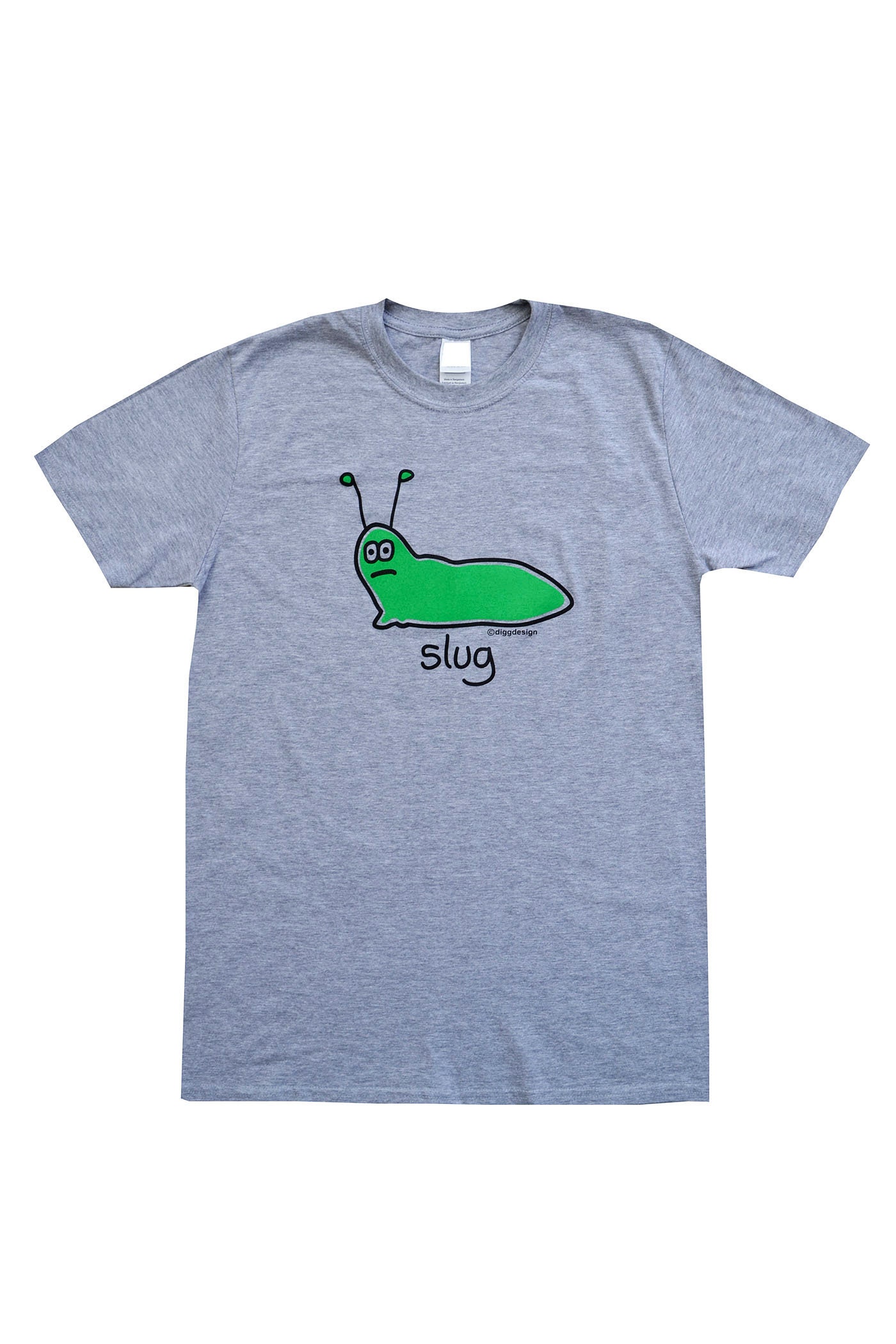 Image of Mens Slimey Slug Grey T.shirt