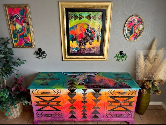 neon dresser Latitude Run Dresser for Bedroom Dresser for Closet Marble Blue Ultra  Violet Black Abstract Neon Purple Wave Gradient Dressers & Chests of  Drawers