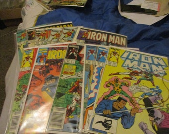 12 IRON MAN Comic Books 184,192,193,195,195 news stand edition 221-224, DEC 11 Nice Group  Priced Below Ebay Prices Don't miss them