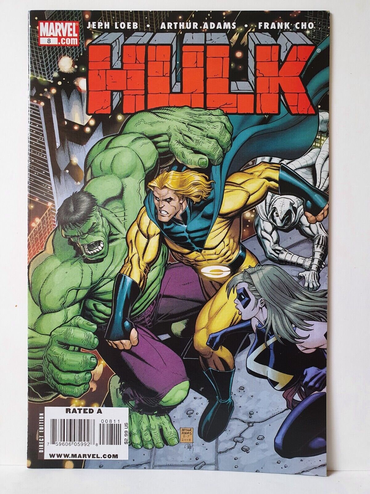 Comic Book HULK Hulk 8 Art Adams Cover 20082012 Moon Etsy