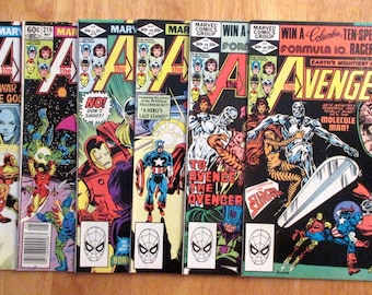 Comic Book Lot Run of *6* AVENGERS: #215-220 **2 Newsstands!**FREE S/H