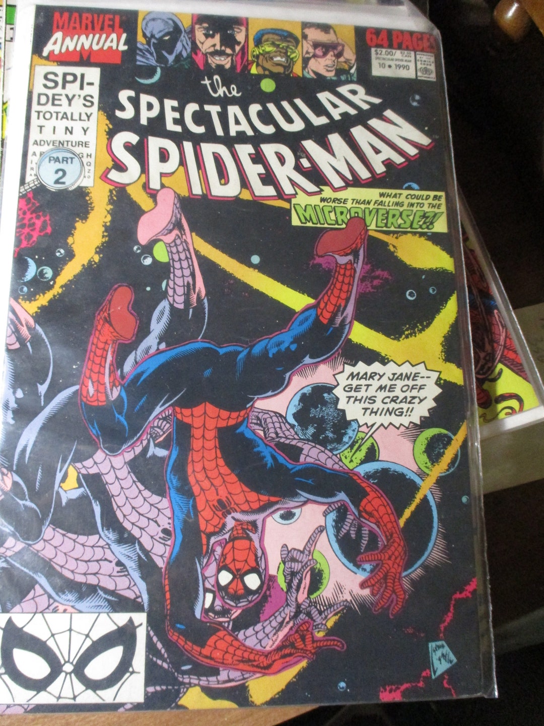 COMIC BOOK the Specular Spiderman ANNUAL 1990 10 Marvel Comic Book Etsy
