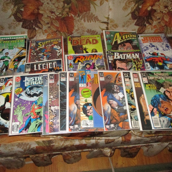 Slashed 90 dollars limited time Comic Book Lot 26 Batman Action Comic Walking Dead Green Lantern Superman Robin Justice League LEGION'91