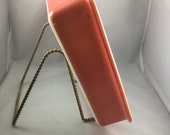 PYREX, Flamingo Pink, Cake Pan, 222, Deep Dish, Made in USA, Mid Century, Handles, Pyrex Ovenware, Bakeware, Pink, Valentine