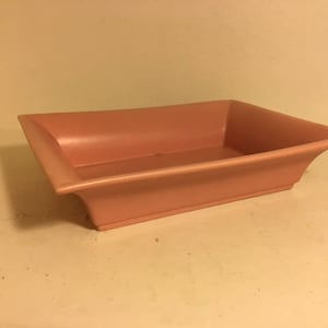 Vintage Abingdon Pottery Blush Pink Dish Bonsai Planter