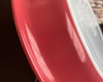 Vintage 50er Jahre Flamingo Pink Pyrex Pie Plate Dish 909 Sammlerstück Pyrex