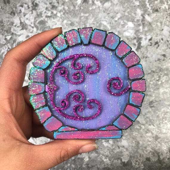Sparkly Blue Pink Purple Fairy Door Etsy