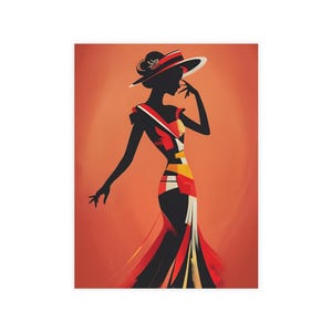 Jeu de cartes postales d'art moderne, impression d'illustrations de mode abstraites, lot de cartes postales vibrantes