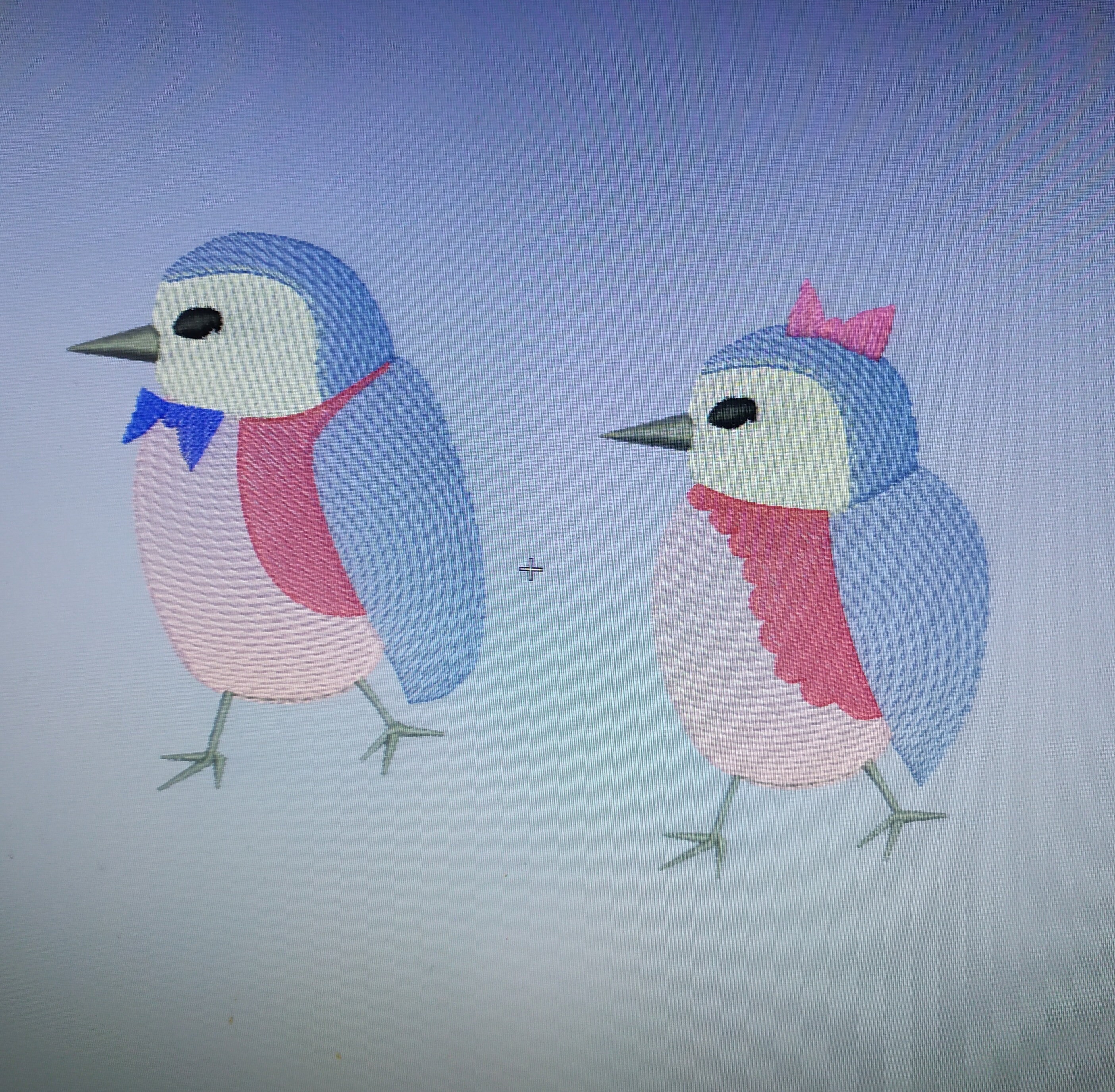 Two cute birds machine embroidery design full embroidery  etsy Two cute birds machine embroidery design full embroidery  etsy