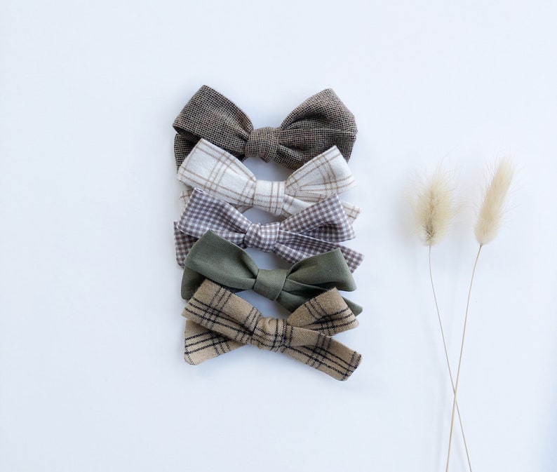 Harlow School Girl Bow Set/schoolgirl Bows/ Large Bows/ Hair Etsy