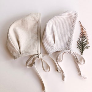 Ford linen bonnets| Gender neutral bonnet, Brimless Bonnet, Sun Bonnet, Baby Bonnet, Baby Hat, Cotton Hat, Linen Bonnet, Baby Girl Bonnet