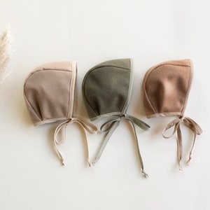 Bonnets en mélange de laine/ bonnet d'automne/ bonnets élégants/ bonnets chauds/ bonnet pour nouveau-né/ bonnet garçon/ bonnet fille/