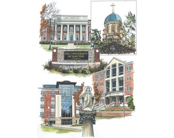 Campus Images OH994R University of Dayton Alumnus Framed Lithographic Print Campus Images OH994R University of Dayton Alumnus Framed Lithographic Print