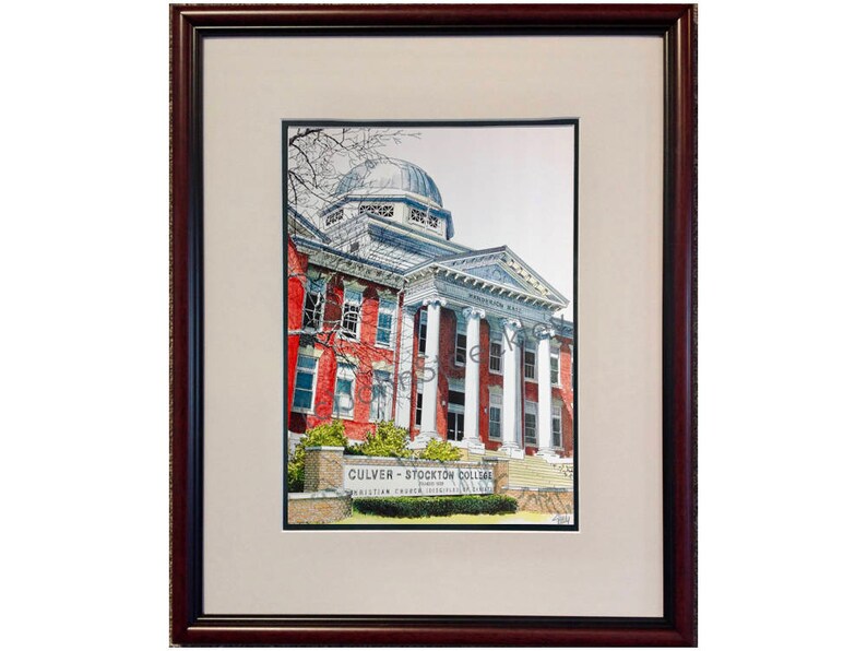 Culver Stockton College LIMITED EDITION Pen and Ink and Etsy