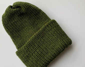 olive green winter hat