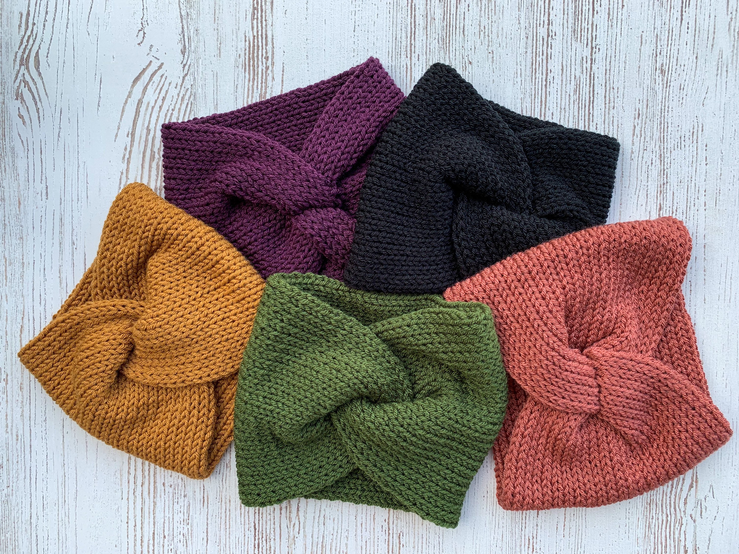 NWT ? SWEATER KNIT HEADBAND - mauve plush blush Favn Headband – Moo Knit main image 4