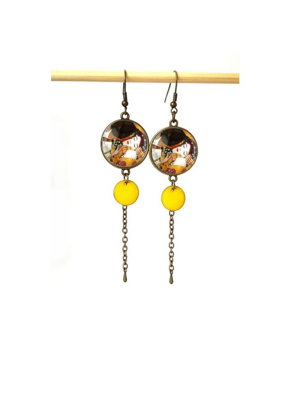 gustav klimt earrings