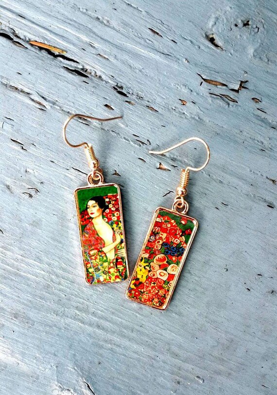 gustav klimt earrings
