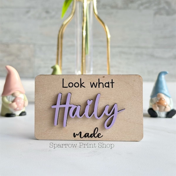 Personalized Look What I Made Magnets| Kids Artwork| Kid Art Display| Refrigerator Magnet Kid Art