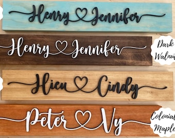 3D Personalized Couple Sign with Names| Wedding Gift| Wedding Sign| Name Sign Bridal Shower Gift| Personalized Engagement Gift For Couple