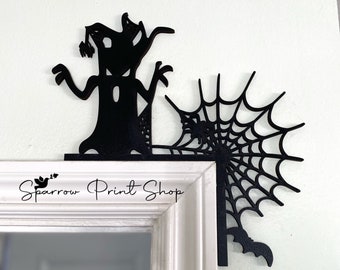 Scary Pumpkin Halloween Door Corner| Gift for Halloween| Halloween Door Corner| Halloween Decoration| Fall Decoration| House Home Deco| HD06