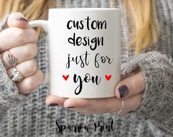 Custom Coffee Mug| Personalized Coffee Mug| Customized Gift| Custom Wedding Mug| Your Mug Design