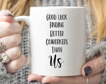 15 Off Goodbye Coworker Gift Good Luck Funny Mugs Mug Farewell Leaving Office Coffee Cup