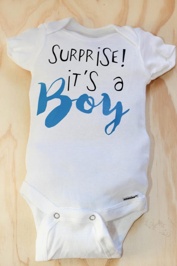 Gender Reveal Gender Reveal Bodysuits Gender Reveal Onesie Etsy