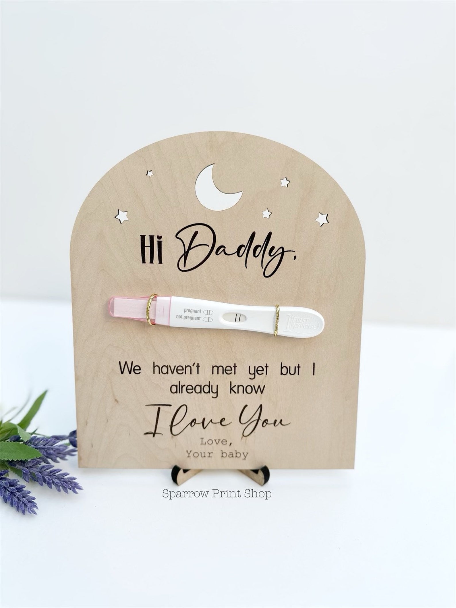 Pregnancy Announcement Sign| Hello Daddy Sign| Pregnancy Reveal to ...