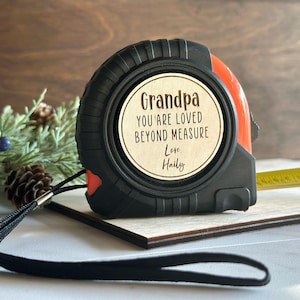 Personalized Tape Measure for Valentines Day Or Anniversary Gift | Gift for Dad Husband| Tape Measure Gift Dad Grandpa Father&#39;s Day Gift