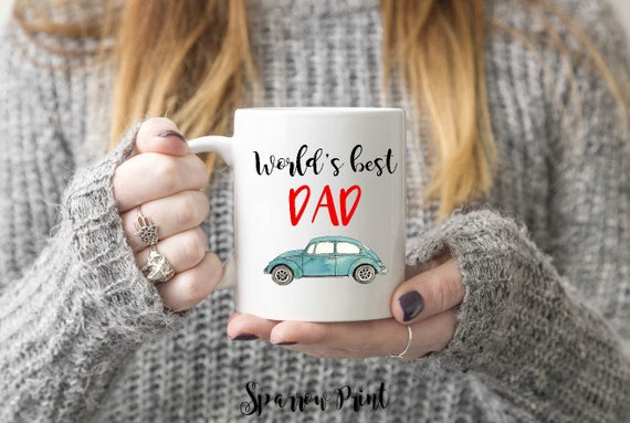 World's Best Dad Mug| Mug for New Father| Father's Day Gift| Gift for Dad|  Best Dad Mug| Dad Car Mug| Coffee Mug for Dad| New Papa Mug| BA04 - Etsy