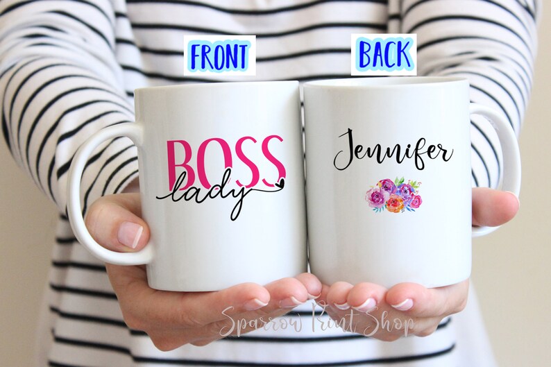 Personalize Boss Lady Mug Gift for Boss Lady Gift for Etsy