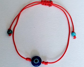 Women’s Men’s Red String Eye Evil Bracelet,  Protection Handmade Bracelet, Dainty Frienship Bracelet, Lucky Evil Eye Red Bracelet, Gifts.